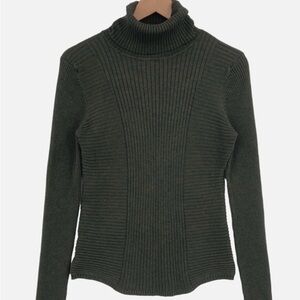INC International Concepts Olive Turtleneck Sweater